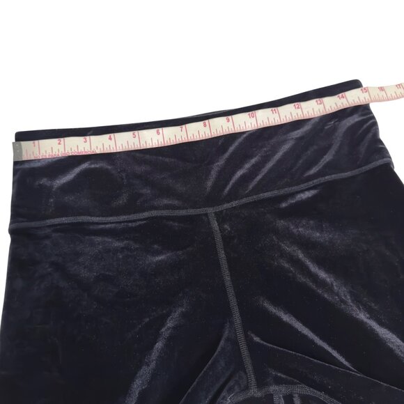Athleta Elation Ultra High Rise Velvet Tight Large Black skinny stretch legging - Picture 7 of 11